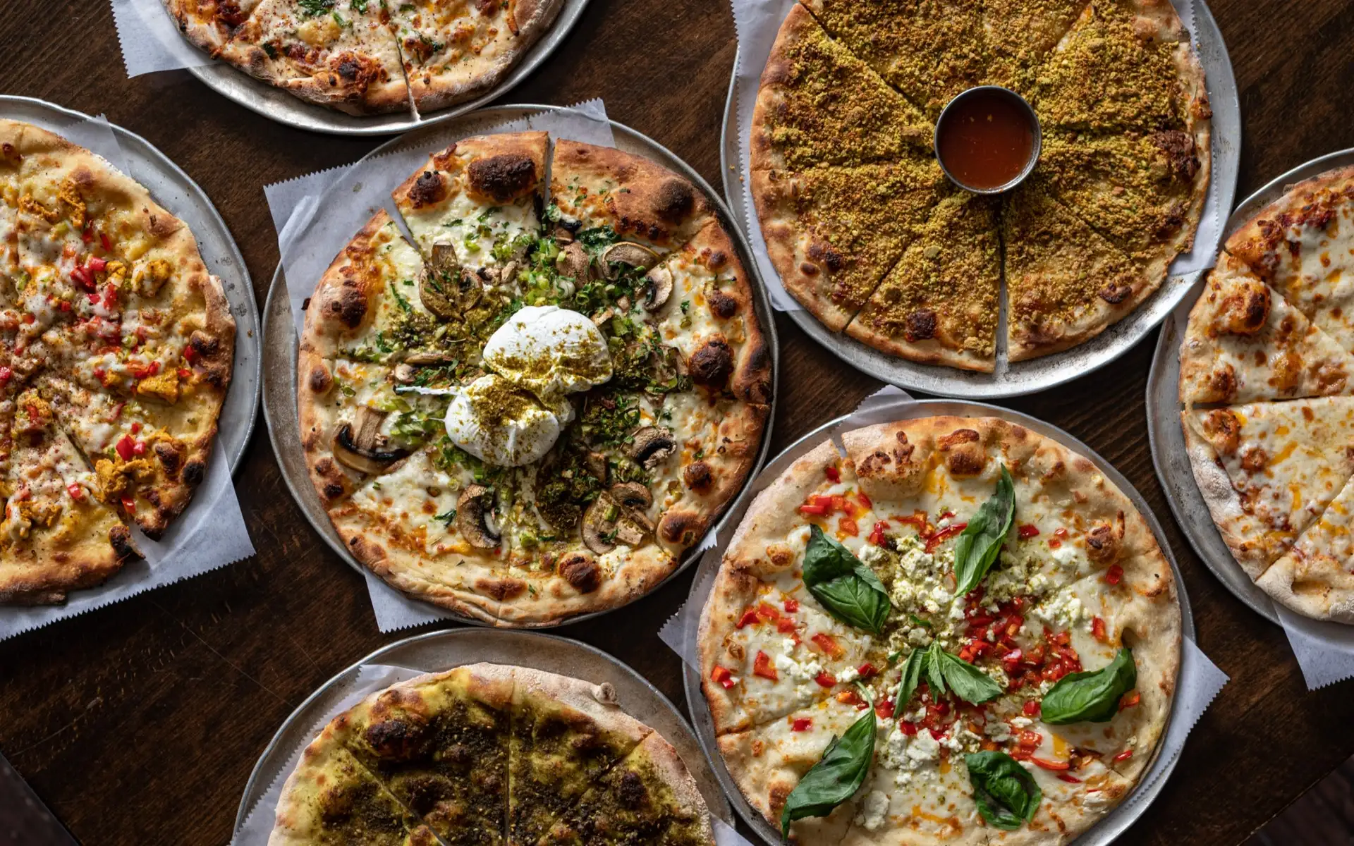 An abundant table of Mediterranean flatbreads